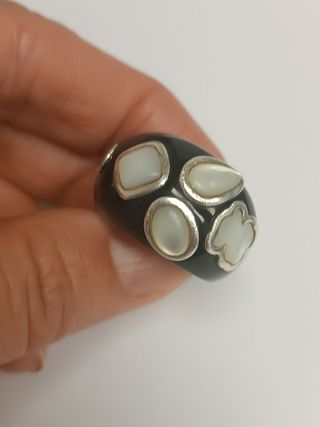 Anillo Tous plata y nacar 