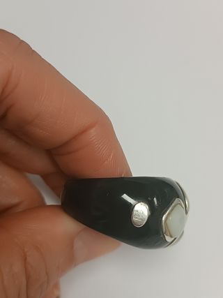 Anillo Tous plata y nacar 
