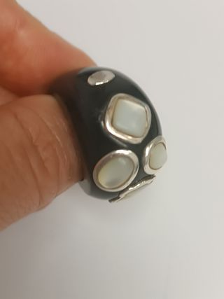 Anillo Tous plata y nacar 