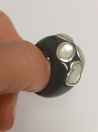 Anillo Tous plata y nacar 