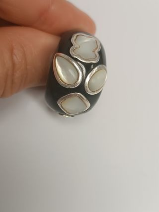 Anillo Tous plata y nacar 