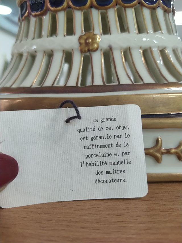 Centrotavola in porcellana Paris Royal