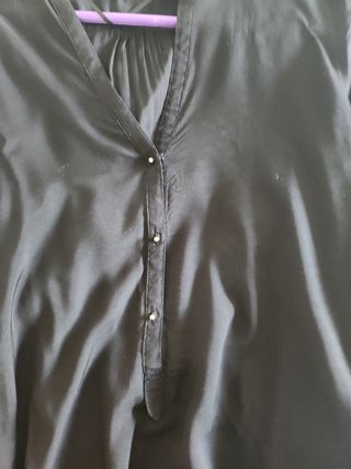 Blusa negra zara talla xs