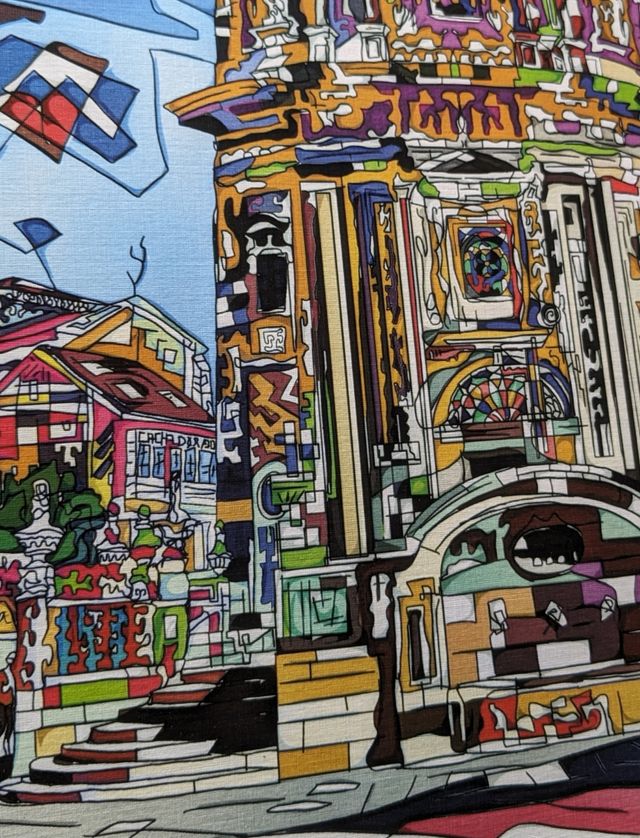 Lámina la Peregrina de Pontevedra artista gallego.