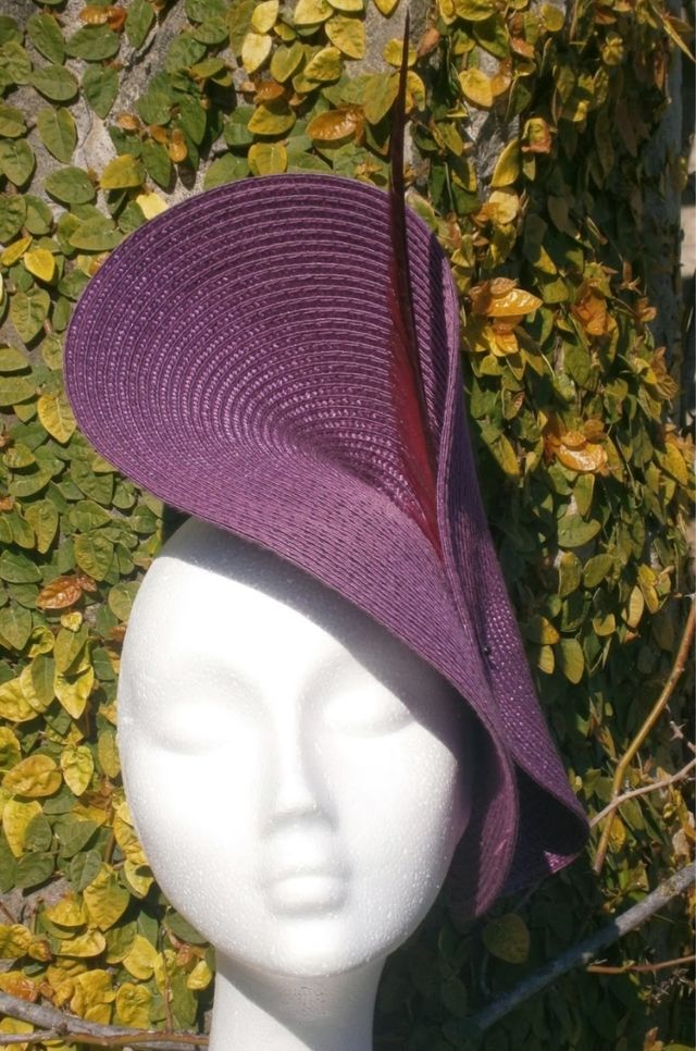 Tocado efecto Rafia negro.