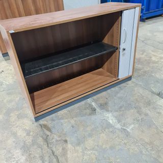 VENDO Armario de persiana doble con estantería