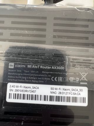 mi alot router ax3600 como nuevo