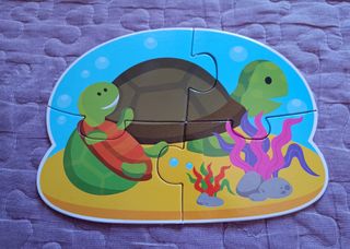 Juego 4 puzzles mascotas