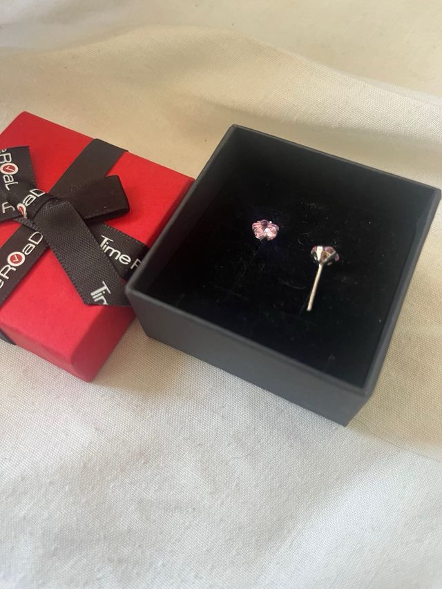 pendientes lotus rosa