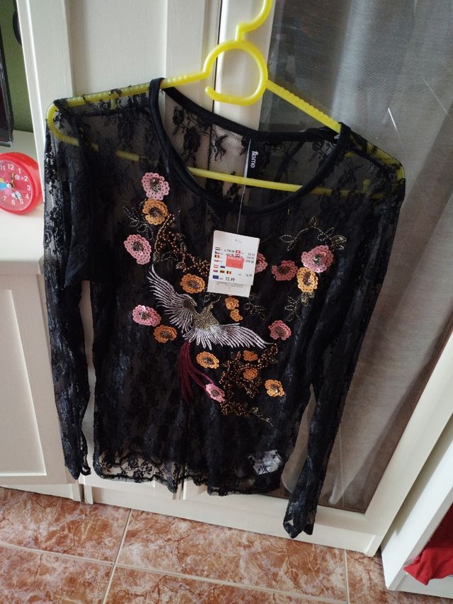Blusa transparente