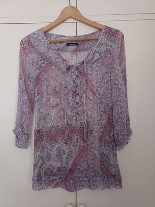 Blusa de seda