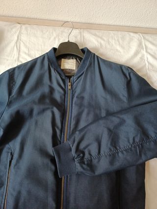 Bomber jacket azul índigo Hombre 