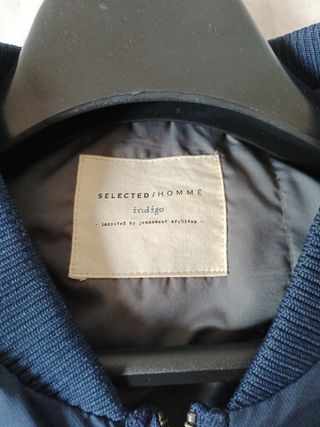 Bomber jacket azul índigo Hombre 