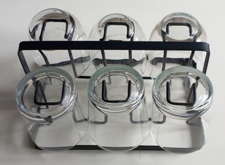 Soporte para vasos de hierro esmaltado