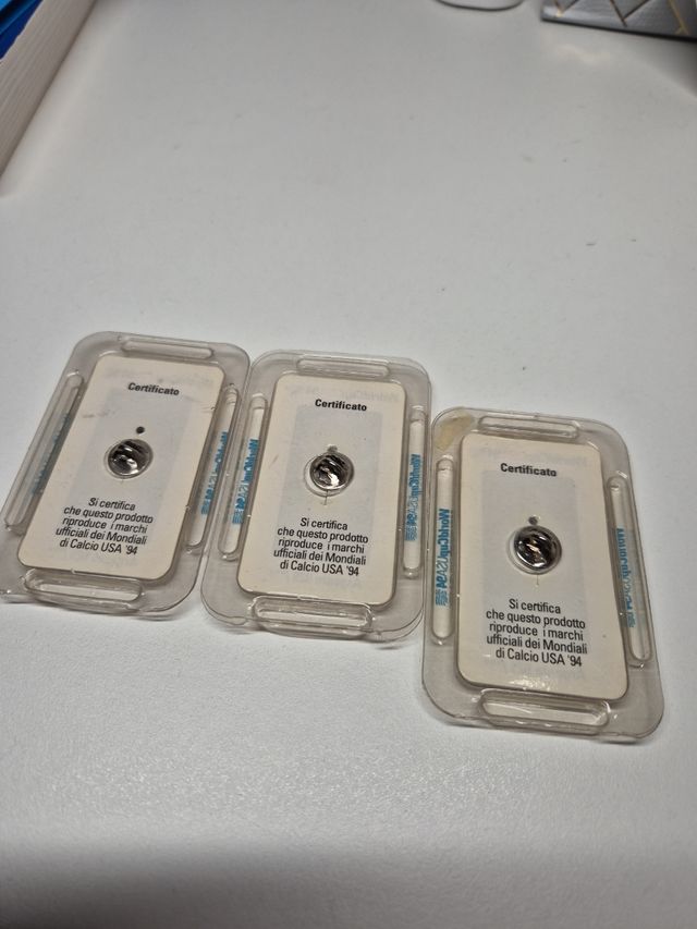 3 spille in  argento 925 worldcup Usa 94