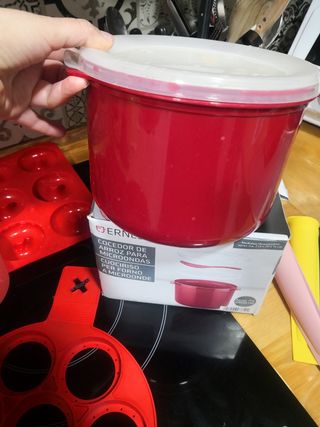 Lote moldes silicona horno microondas
