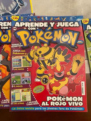 Revistas Aprende y Juega con Pokémon