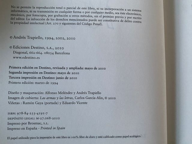 Las armas y las letras Andrés Trapiello