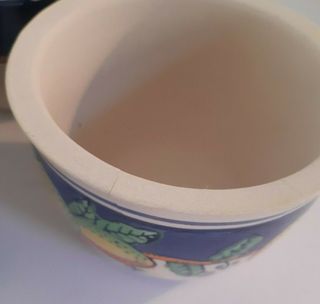 Set 4 vasi vasetti ceramica dipinta limoni 3 + 1