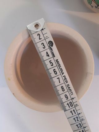 Set 4 vasi vasetti ceramica dipinta limoni 3 + 1