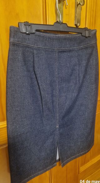 Falda vaquera elástica