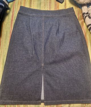 Falda vaquera elástica