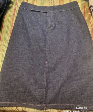 Falda vaquera elástica