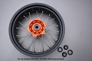 Par de Llantas KTM SXF / SX 2015 2022 Supermotard