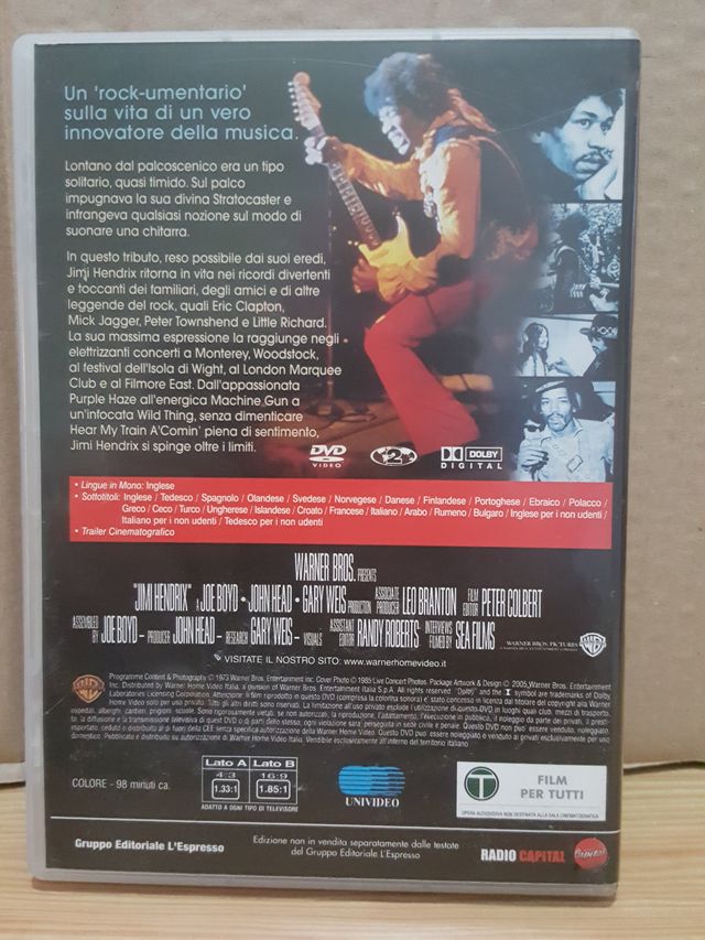JIMI HENDRIX DVD