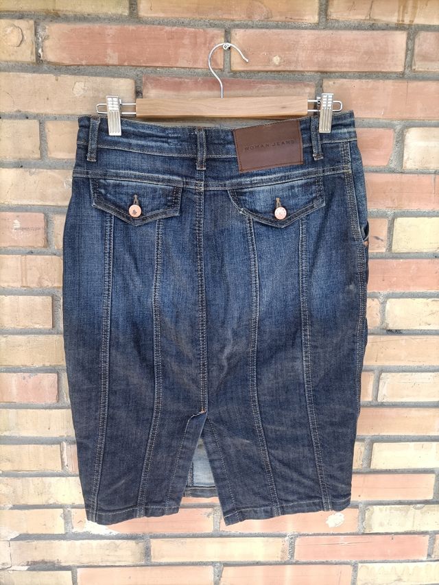 Falda entallada vaquera