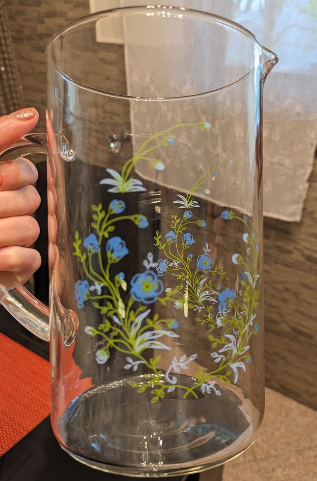 Caraffa in vetro lucido vintage