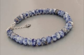 Pulsera, plata ley y Sodalita 