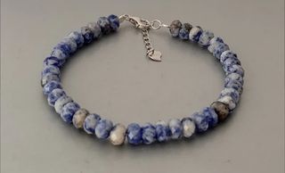 Pulsera, plata ley y Sodalita 