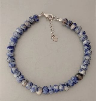 Pulsera, plata ley y Sodalita 