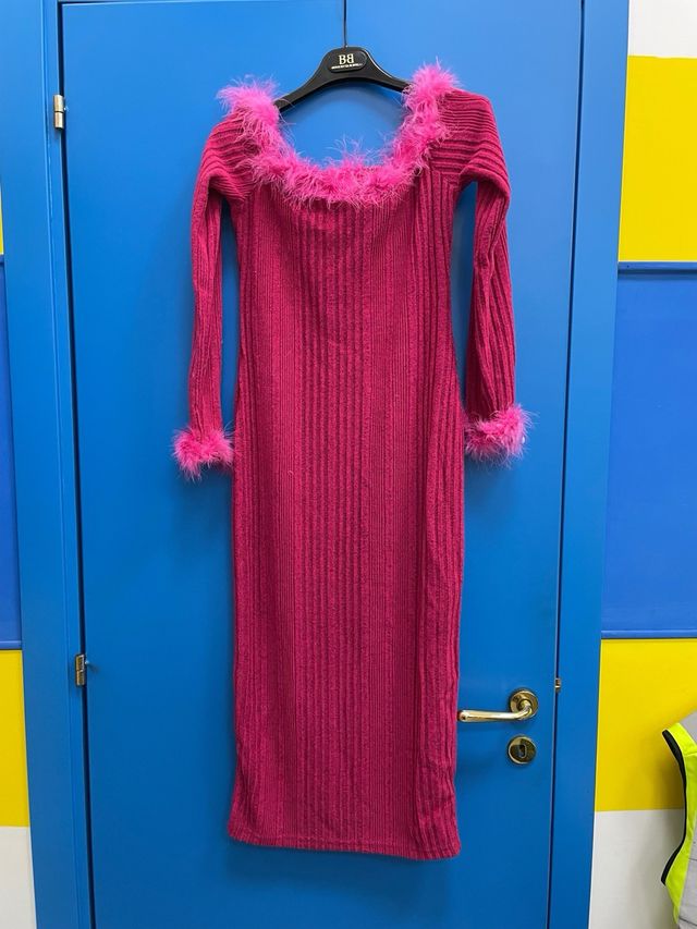 Vestito lungo fucsia