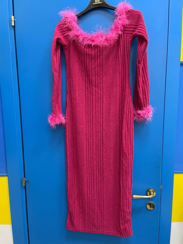 Vestito lungo fucsia