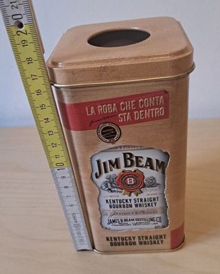 Set 7 scatola latta metallo collezione liquore