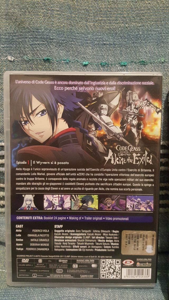 AKITO THE EXILED - CODE GEASS - EP. 1 DVD