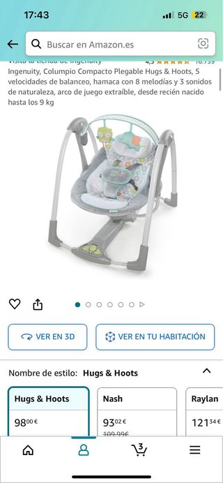 hamaca balancin bebe 