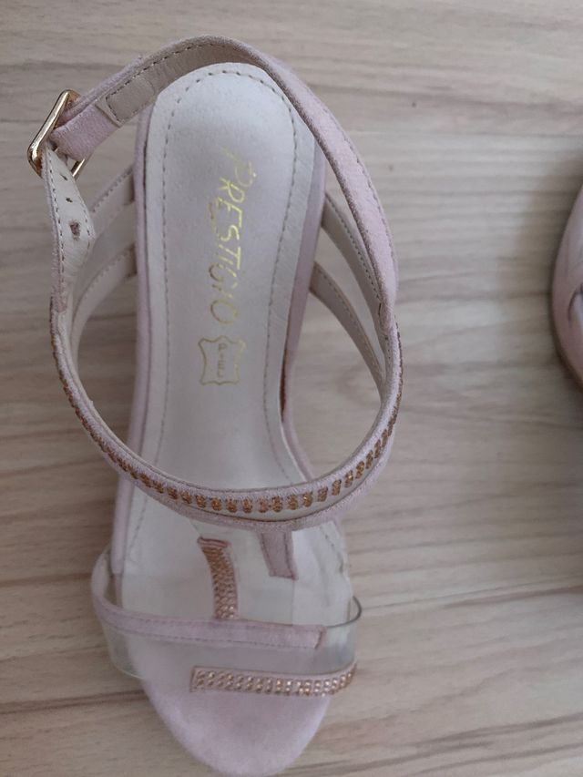 Sandalias elegantes 36 nude