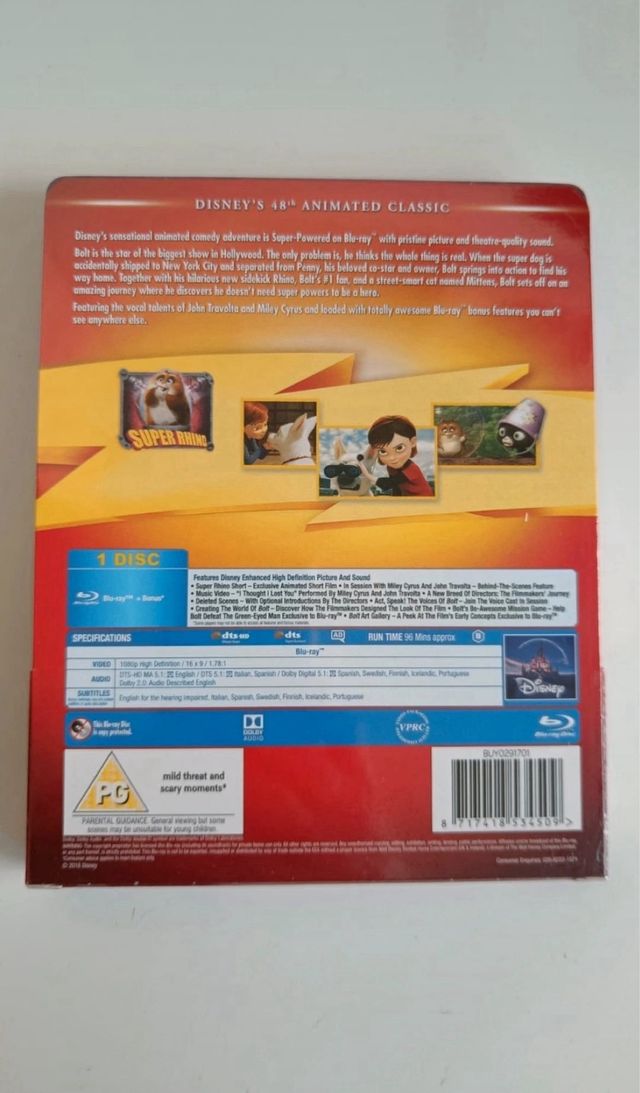 Bolt steelbook Disney