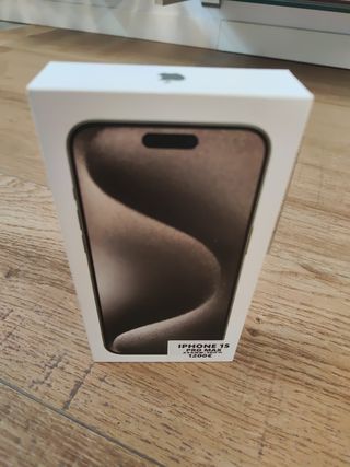 iPhone 15 pro Max 256GB nuevo natural titanium