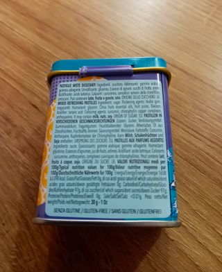 Scatola di latta Vespa Piaggio Pastiglie Leone