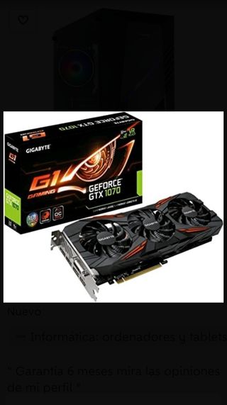 Ordenador Gaming Ryzen 5 Gtx 1070