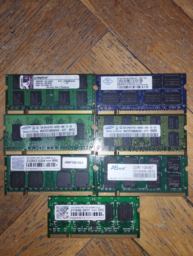 Lote ram ddr2