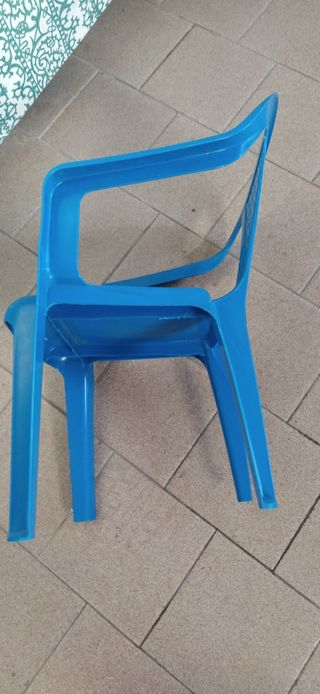 Sediolina bambini color azzurro 