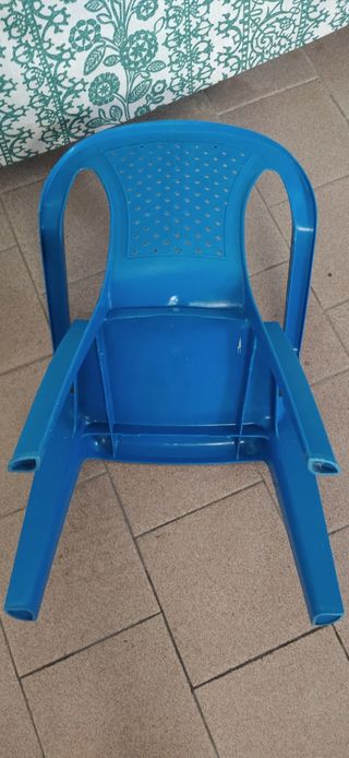 Sediolina bambini color azzurro 