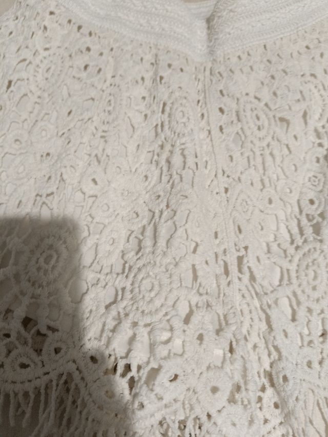 Short crochet blanco