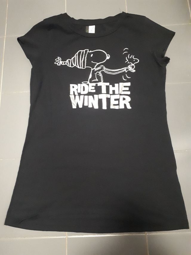 T shirt Benetton by Schulz in cotone ner