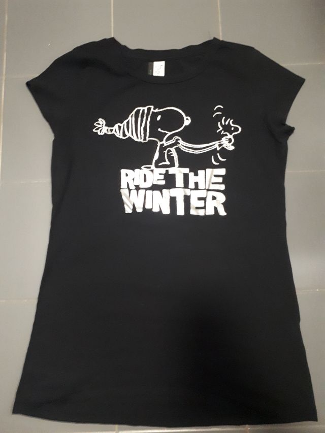 T shirt Benetton by Schulz in cotone ner